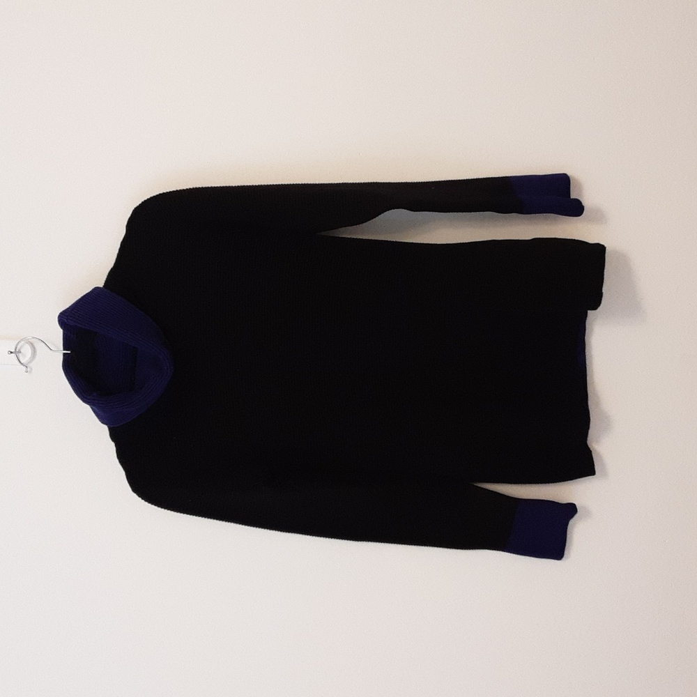 Golbary - turtleneck black/royal-blue , women size M